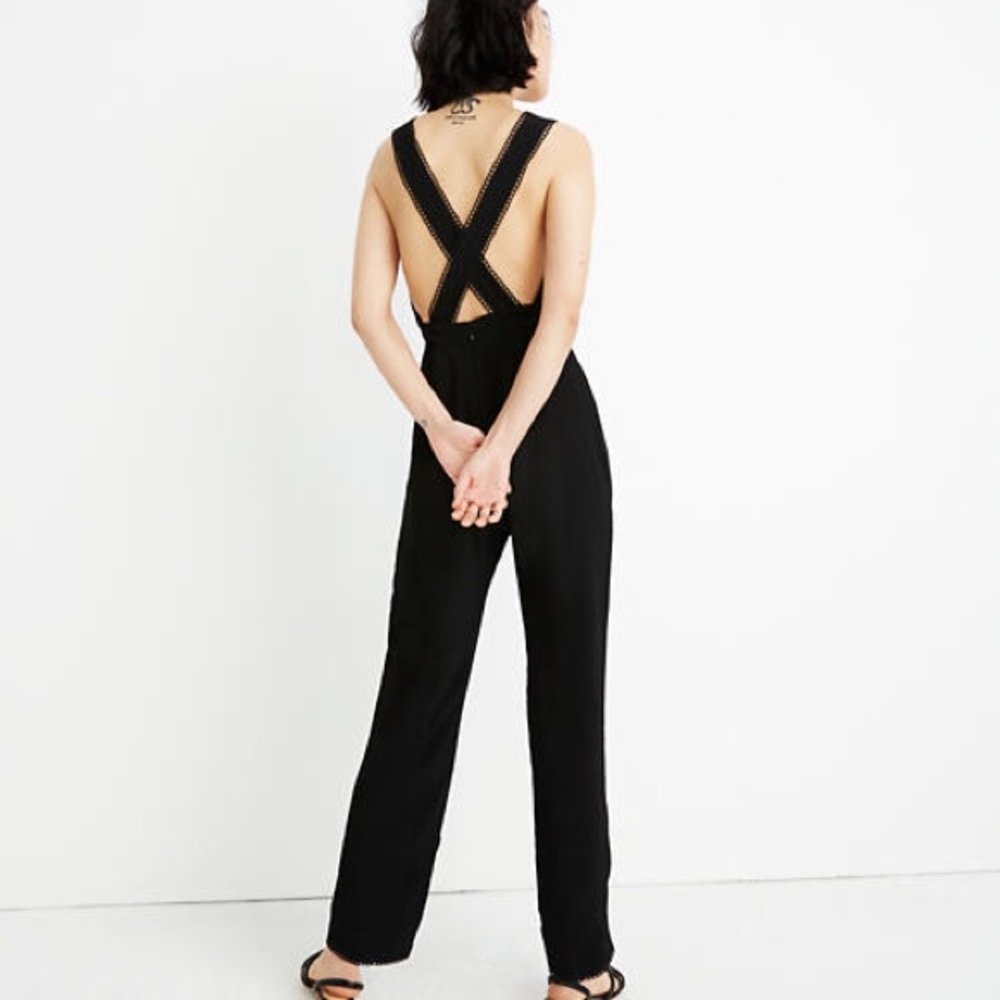 NWT Madewell Crisscross open back jumpsuit